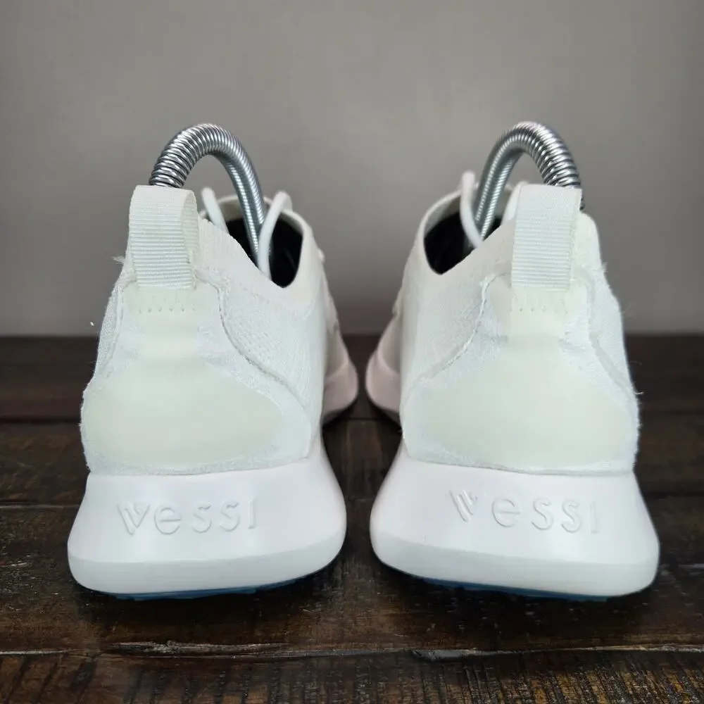 Vessi Everyday Move Lace Up Womens Size 7 Waterproof Shoes Sneakers Polar White